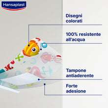Carica l'immagine nel visualizzatore di Gallery, Hansaplast Cerotti Aqua Protect Kids, Cerotti bambini dal design colorato 100% resistenti all'acqua, Impermeabili per ba