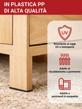 Carica l'immagine nel visualizzatore di Gallery, LouMaxx - Set di 20 piedini in plastica per mobili, dimensioni dei tacchetti 50 x 14 x 5 mm, tacchetti in plastica da av