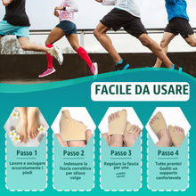 Carica l'immagine nel visualizzatore di Gallery, 2pcs Correttore Alluce Valgo con Fascia Antiscivolo