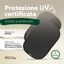 Carica l'immagine nel visualizzatore di Gallery, Parasole per Bambini Con Protezione UV Certificata UPF50+ - Autoadesivo - Certificato DEKRA - Materiale Pregiato GSM 105