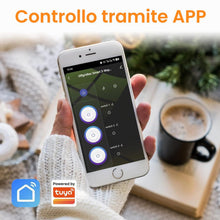 Carica l'immagine nel visualizzatore di Gallery, Offgridtec Multipresa Smart WiFi con 3 prese, controllo tramite Smart Life/Tuya, monitoraggio energetico in tempo reale,