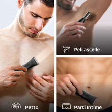 Carica l'immagine nel visualizzatore di Gallery, MAXGROOM Rasoio Elettrico Corpo Uomo Impermeabile IPX6