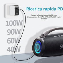 Carica l'immagine nel visualizzatore di Gallery, DSD TECH MagicConn SH-CP12B Cavo di alimentazione da USB Tipo C PD a DC(55x21)-12V
