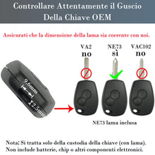 Carica l'immagine nel visualizzatore di Gallery, SUPALAND 2 Pezzi 2 Tasti Auto Guscio Chiave Telecomando Con Lama Per Renault Dacia Duster Sandero Logan Lodgy Dokker Cop