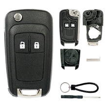 Carica l'immagine nel visualizzatore di Gallery, SUPALAND Guscio Chiave di Ricambio a 2 Tasti Per Telecomando Auto Con Lama Compatibile Con Opel Astra Adam Insignia Mokk