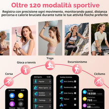 Carica l'immagine nel visualizzatore di Gallery, CASCHO Smartwatch Donna, 1.85'' Orologio Smartwatch con Effettua/Risposta Chiamate, 120+ Sportive Smart Watch con Contap