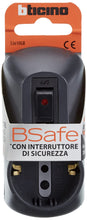 Carica l'immagine nel visualizzatore di Gallery, BTicino S3610GB Adattatore Safe Presa Multipla a 3 posti, con 1 Presa Schuko Standard Tedesco, 2 Prese Bivalenti 10/16A 