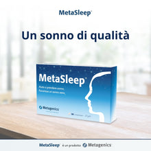 Carica l'immagine nel visualizzatore di Gallery, Metagenics MetaSleep - Con Melatonina e Magnesio - 30 Compresse