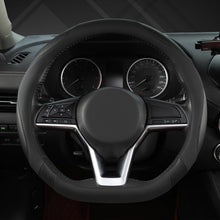 Carica l'immagine nel visualizzatore di Gallery, GIANT PANDA Coprivolante per Nissan, a forma di D, per Qashqai,Juke,X-Trail,Leaf(nero, misura standard)