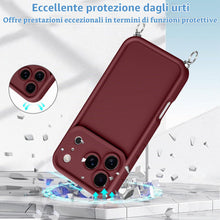 Carica l'immagine nel visualizzatore di Gallery, Coiwxmoi Cover per iPhone 17 Pro/iPhone 18 Pro con Cordino, Custodia con Laccio Collana Tracolla Regolabile Sottile Sili