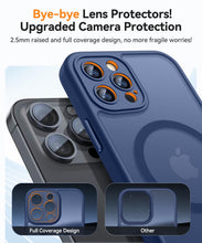 Carica l'immagine nel visualizzatore di Gallery, CANSHN Magnetica Cover per iPhone 12 Pro(6.1 Pollici), [Protezione Completa Della Fotocamera] Custodia Traslucida Opaca 
