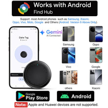 Carica l'immagine nel visualizzatore di Gallery, Tracker Tag Android, 2 Pezzi Smart tag Android Gemini AI Funziona con Google Dov'è App, Bluetooth Trova Oggetti, Air Tra