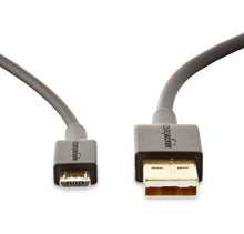Carica l'immagine nel visualizzatore di Gallery, Amazon Basics Cavo USB-A 2.0 da maschio a Micro USB, per Stampante, (Confezione singola), 1.82 m, Nero