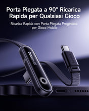 Carica l'immagine nel visualizzatore di Gallery, Baseus USB C Cavo con Angolo di 90°, 100 W Typ-C su C E-Sport con Luce ad Anello, 480Mbps, di Alimentazione Floccato per