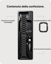 Carica l'immagine nel visualizzatore di Gallery, Fullmosa Cinturino Acciaio per Apple Watch 44mm 46mm 49mm 45mm 40mm 42mm