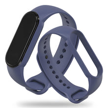Carica l'immagine nel visualizzatore di Gallery, Retoo Set di 5 cinturini di ricambio per Xiaomi Mi Band 5, 6, 7, in morbido silicone, chiusura regolabile, impermeabile,