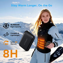 Carica l'immagine nel visualizzatore di Gallery, Dr.Prepare Power Bank 16000 mAh 7,4 V per Gilet Riscaldato, Batteria per Gilet Riscaldato con Type-C In &amp; Out, 3 Porte d