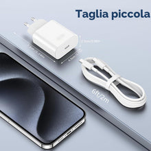 Carica l'immagine nel visualizzatore di Gallery, 30W USB C Caricatore Phone, Rapido Alimentatore Presa Con 2M Cavo Type-C