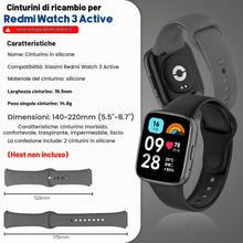 Carica l'immagine nel visualizzatore di Gallery, 2 Braccialetti di Ricambio Compatibili con Redmi Watch 3 Active Cinturino Impermeabile, Fascia Sportiva Traspirante Cint