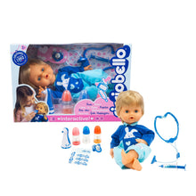Carica l'immagine nel visualizzatore di Gallery, Cicciobello Bua, Bambola Interattiva con Accessori, Giochi Bambini 2 anni, Cicciobello con Accessori per la Cura Come Termometro e Stetoscopio, Usa il Ciuccio per Farlo Smettere di Piangere!
