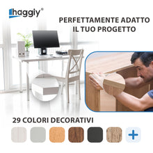 Carica l'immagine nel visualizzatore di Gallery, haggiy nastro per bordi autoadesivo in melammina 18 mm x 5 m I nastro per bordi I per mobili tenuta sicura senza allunga