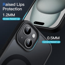 Carica l'immagine nel visualizzatore di Gallery, JETech Cover Magnetica Opaca per iPhone 15, Nero