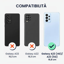 Carica l'immagine nel visualizzatore di Gallery, kwmobile Custodia Compatibile con Samsung Galaxy A23 4G / 5G Cover - Back Case per Smartphone in Silicone TPU - Protezio