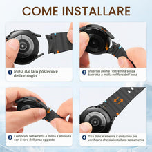 Carica l'immagine nel visualizzatore di Gallery, Mastten Confezione da 4 cinturini sportivi compatibili con Samsung Galaxy Watch 7, cinturino in morbido silicone per Gal