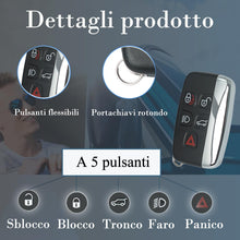 Carica l'immagine nel visualizzatore di Gallery, SUPALAND Guscio Chiave di Ricambio a 5 Tasti Per Telecomando Auto Compatibile Con Land Rover LR2 LR4 Range Rover Evoque 