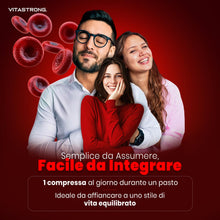 Carica l'immagine nel visualizzatore di Gallery, Riso Rosso Fermentato Colesterolo Vitastrong, 2,9 mg di Monacolina K, Integratori Colesterolo con CoQ10, Caigua, γ-Oryza