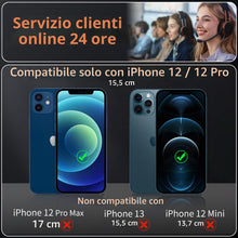 Carica l'immagine nel visualizzatore di Gallery, Tentoki 2 Pezzi Pellicola per iPhone 12 / iPhone 12 Pro (6,1''),Vetro Temperato compatibile con Face ID, Copertura compl