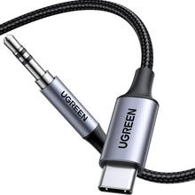 Carica l'immagine nel visualizzatore di Gallery, UGREEN Cavo USB C a Jack 3.5mm con DAC Chip 1M Aux Type C a 3.5mm (Grigio)