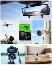 Carica l'immagine nel visualizzatore di Gallery, KEXIN Micro SD 64 GB, Schede Micro SD 64GB Set da 3 Scheda di Memoria, Scheda SD 64GB MicroSDXC, C10, U1, A1 Micro SD Ca