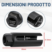 Carica l'immagine nel visualizzatore di Gallery, LALAGO 1 Pezzo Chiave a Bussola per Sensore di Ossigeno, Chiave per Sonde Lambda 22mm, Chiave per Sonde Lambda Bussola d