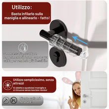 Carica l'immagine nel visualizzatore di Gallery, CNMTCCO Set di 12 Fermaporta Trasparenti per Maniglie, 6 a Forma di Cerchio, 6 a Forma di 8, Gancio Protezione Altamente
