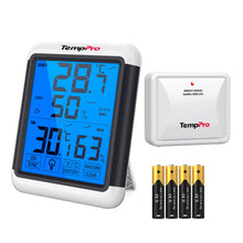 Carica l'immagine nel visualizzatore di Gallery, TempPro TP65 Termoigrometro Wireless per Esterno - Stazione Meteo Digitale