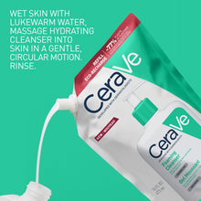 Carica l'immagine nel visualizzatore di Gallery, CeraVe Schiuma Detergente per Viso e Corpo, Confezione Refill, 473 ml