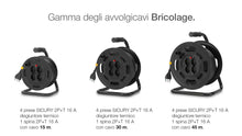Carica l'immagine nel visualizzatore di Gallery, Vimar 0P32730 Avvolgicavo 16A 4 Uscite Universali 15M, Nero, 16.75 x 11.75 x 16.75 cm, 2.5 Kg