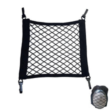 Carica l'immagine nel visualizzatore di Gallery, Rete Elastica per Casco Moto 30x30 cm, Portabagagli con 4 Ganci per Moto Bicicletta Scooter Auto, Rete Porta Casco e Bag