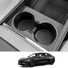 Carica l'immagine nel visualizzatore di Gallery, CDEFG Compatibile con Tesla Model 3 2025 Highland Console Centrale Portabicchieri, Silicone Supporto per Tazza Organizer