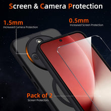 Carica l'immagine nel visualizzatore di Gallery, Pnakqil Magnetica Cover per Honor Magic 8 Lite Compatibile con MagSafe con 2 Vetro Temperato,Custodia Traslucida Opaca P