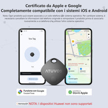 Carica l'immagine nel visualizzatore di Gallery, ATUVOS Air Tag Pro Smart Tag Tracker per Android &amp; iOS, Dual System Localizzatore Bluetooth Funziona con Google Funzioni