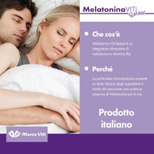 Carica l'immagine nel visualizzatore di Gallery, Melatonina Viti Retard - Integratore per il Sonno, Confezione da 60 Compresse, con Melatonina e Vitamina B6, Migliora la