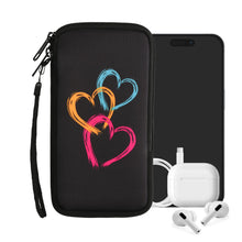 Carica l'immagine nel visualizzatore di Gallery, kwmobile Custodia in neoprene con zip per smartphone XL - 6,7/6,8" - Astuccio portacellulare a sacchetto con cerniera - 