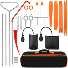 Carica l'immagine nel visualizzatore di Gallery, Kit di strumenti per auto 25 pezzi - Kit di strumenti automobilistici essenziale di emergenza con gancio e pompa ad aria