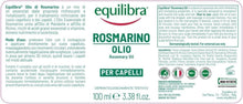 Carica l'immagine nel visualizzatore di Gallery, Equilibra Olio di Rosmarino per Capelli, 100 ml, Adatto anche per la barba