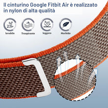 Carica l'immagine nel visualizzatore di Gallery, 3 Pezzi Braccialetti in Nylon Elastico e Traspirante Compatibile con Google Fitbit Air Cinturino di Ricambio