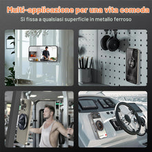 Carica l'immagine nel visualizzatore di Gallery, A2C Supporto magnetico per telefono da palestra interamente in metallo per MagSafe, regalo essenziale per allenamento di