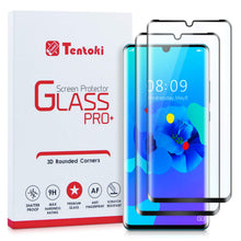Carica l'immagine nel visualizzatore di Gallery, Tentoki Vetro Temperato per Huawei P30 PRO, [2 Pezzi] Copertura Completa Pellicola Protettiva Protezione Schermo, 9H Dur