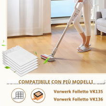 Carica l'immagine nel visualizzatore di Gallery, 12 Sacchetti Folletto VK135 VK136 con 1 Filtro e 2 Filtri per Vorwerk